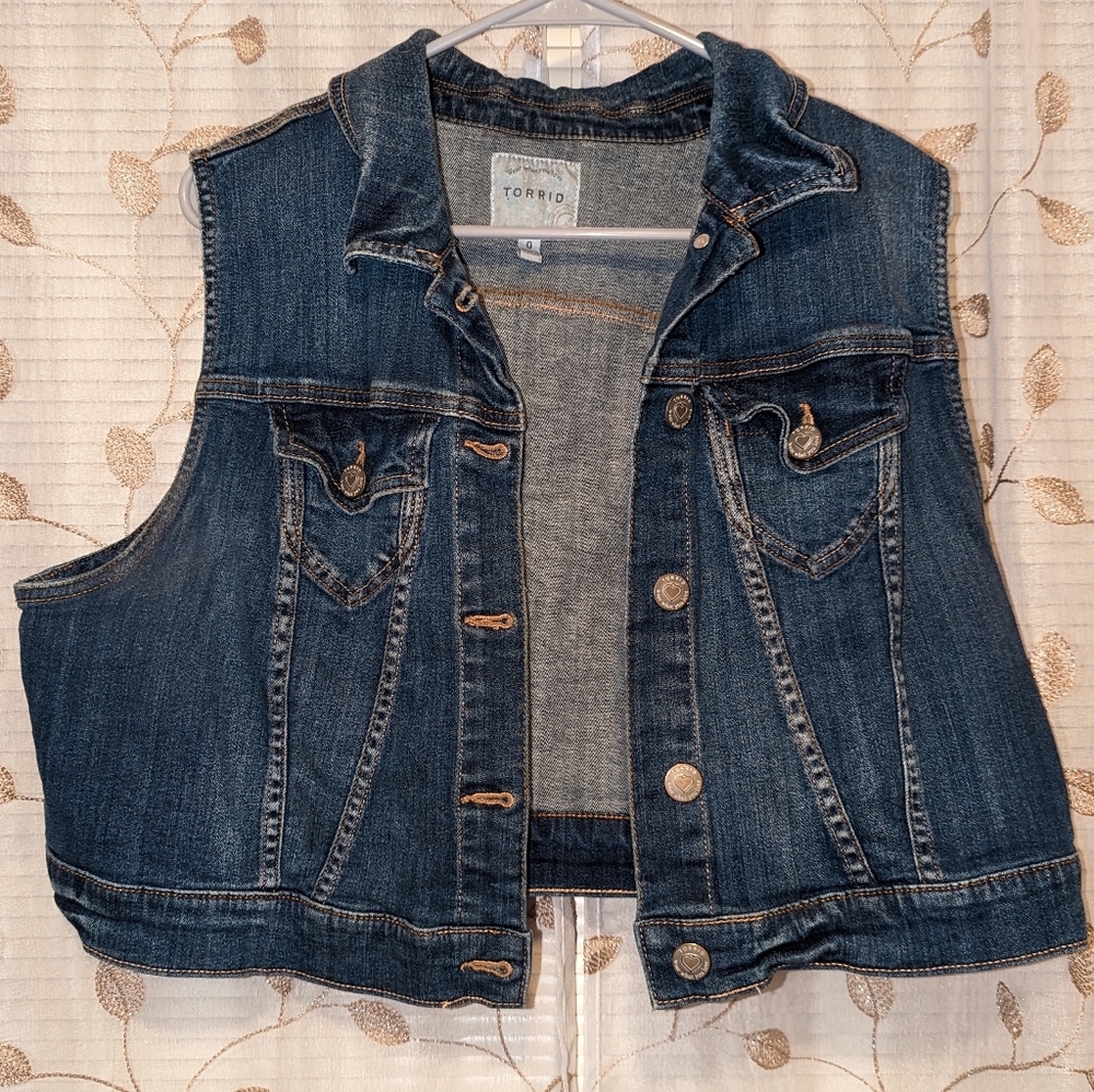 Torrid denim vest
